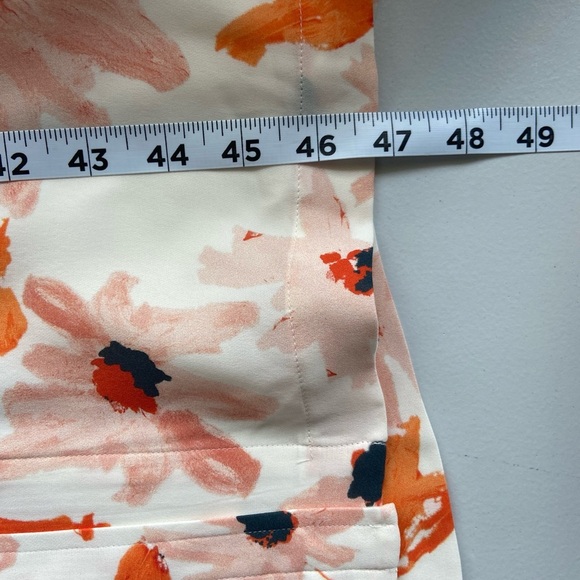 New Theory Silk Dress Floral Print Linigole Lily Pockets Belted Event Formal 8 - Picture 14 of 14